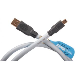 Кабель Supra USB 2.0 A-MINI B Blue 1.0m