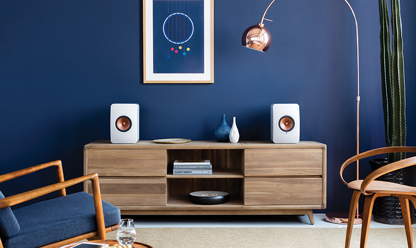 Полочная акустика KEF LS 50 Wireless Gloss Black/Blue — изображение 8