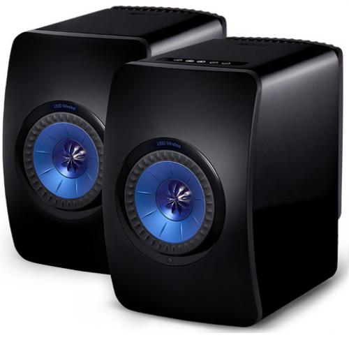Полочная акустика KEF LS 50 Wireless Gloss Black/Blue
