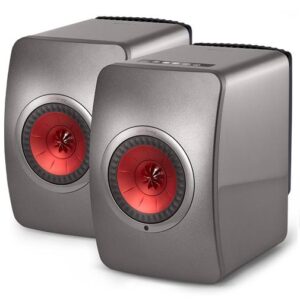 Полочная акустика KEF LS 50 Wireless Titanium Grey/Red